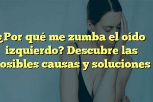 Left Ear Ringing: What 'Porque Siento Que Me Zumba El Oido Izquierdo' Means? The Ultimate Zumba Guide: Dance Your Way to a Healthier You Left Ear Ringing: What 'Porque Siento Que Me Zumba El Oido Izquierdo' Means? | The Ultimate Zumba Guide: Dance Your Way to a Healthier You