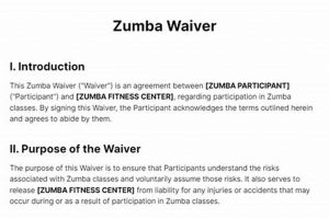 Zumba Fitness Waiver: Stay Fit, Stay Protected! The Ultimate Zumba Guide: Dance Your Way to a Healthier You Zumba Fitness Waiver: Stay Fit, Stay Protected! | The Ultimate Zumba Guide: Dance Your Way to a Healthier You