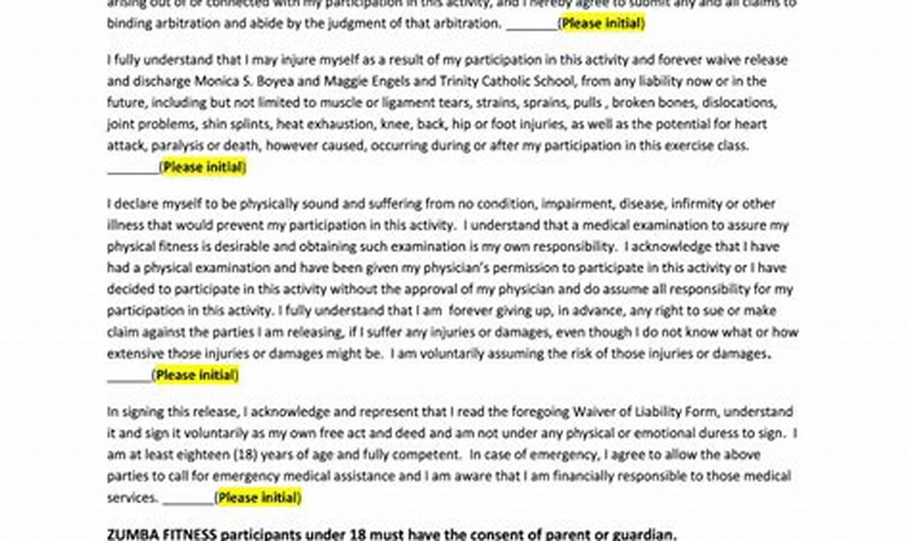 Zumba Class: Your Waiver Form + Safety Tips | The Ultimate Zumba Guide: Dance Your Way to a Healthier You