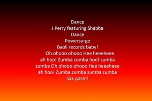 Find English Zumba Song Lyrics: Dance &amp; Sweat! | The Ultimate Zumba Guide: Dance Your Way to a Healthier You